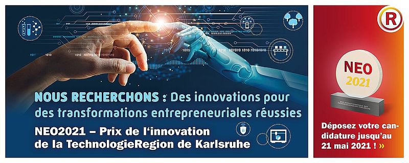 NEO2021 – Prix de l’innovation de la TechnologieRegion de Karlsruhe