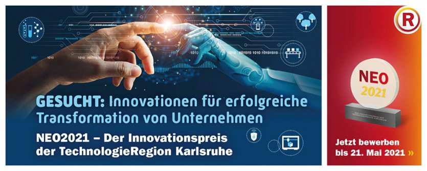 NEO2021 – Der Innovationspreis der TechnologieRegion Karlsruhe