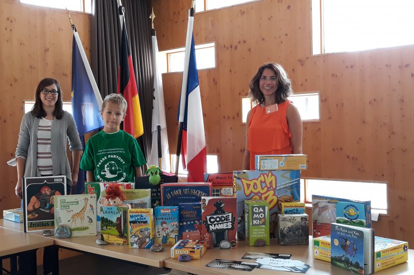 Spiele-Workshop des deutsch-französischen Spielebusses