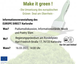 Make it green! Le Green Deal européen dans le Rhin supérieur