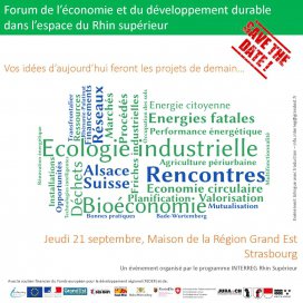 Forum de l’économie et du développement durable dans le Rhin supérieur