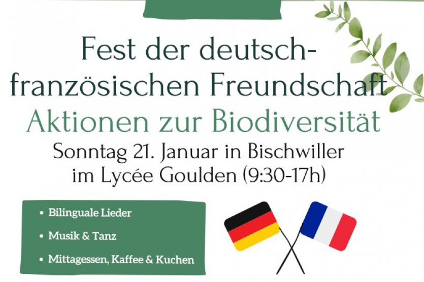 Fest der deutsch-französischen Freundschaft: Aktionen zur Biodiversität