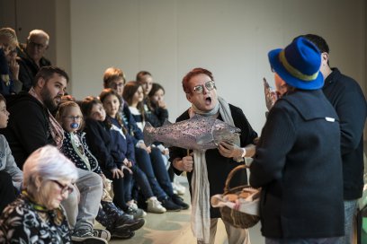 Spectacle et bricolage à la passe à poissons