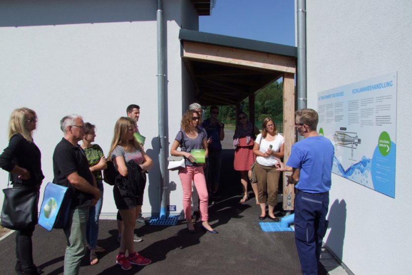 Un groupe d’étudiants de l’Université de Sarrebruck à l’Eurodistrict PAMINA – Visite de la station d’épuration transfrontalière à Wissembourg
