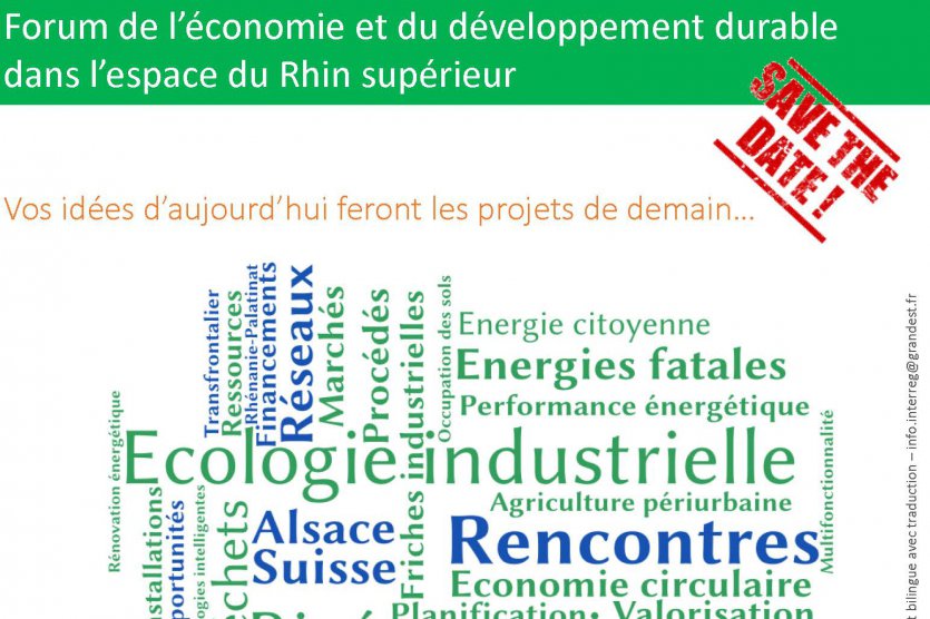 Forum de l’économie et du développement durable dans le Rhin supérieur